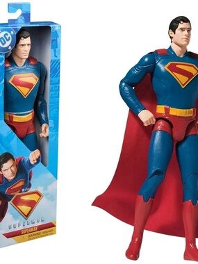 Superman Action Figure - Blue & Red Superhero Toy